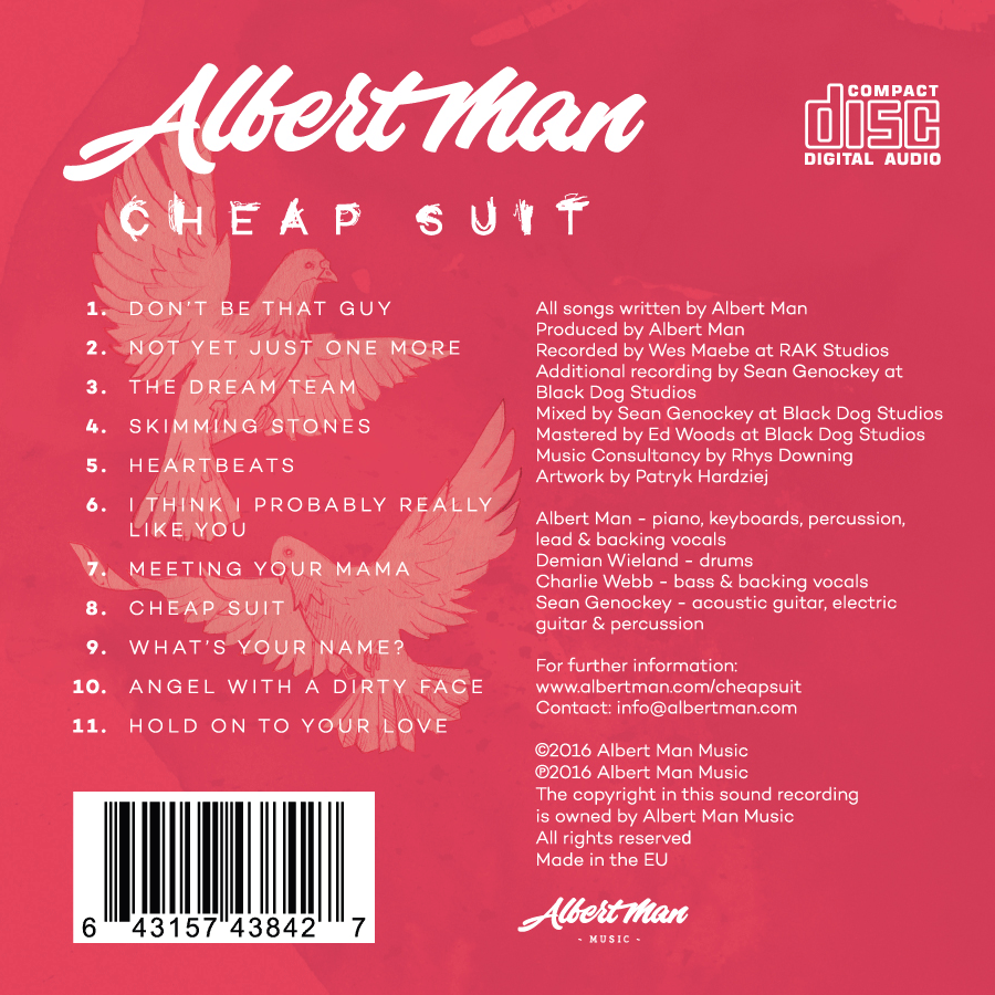 Cheap Suit CD back design